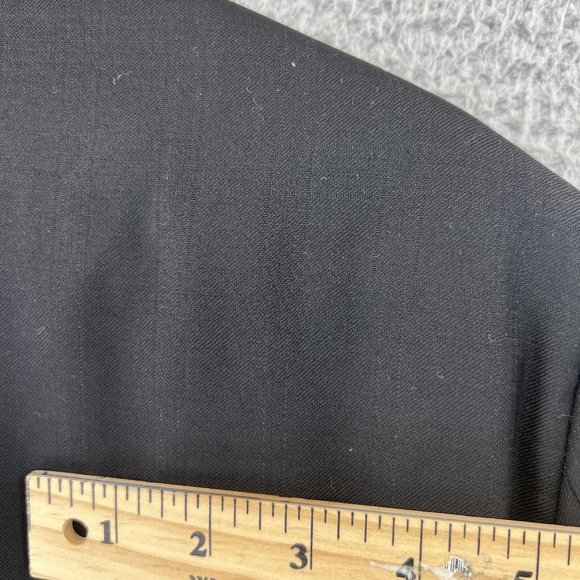 John W Nordstrom Loro Piana‎ 100% Wool Sport Coat 41 R Black Two Button Plaid - Picture 15 of 15